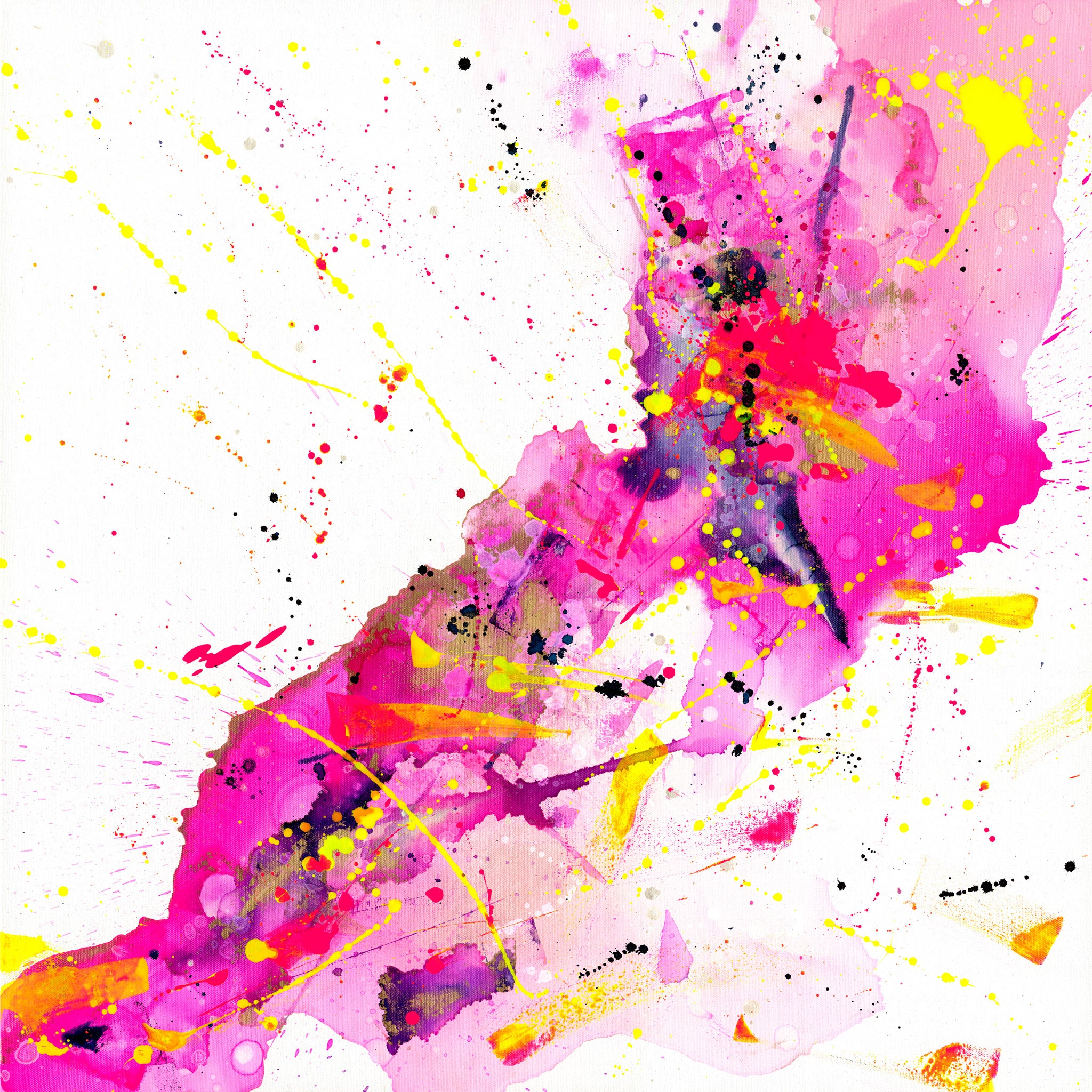 Beautiful Chaos II – Original Abstract Alcohol Ink Painting on Canvas