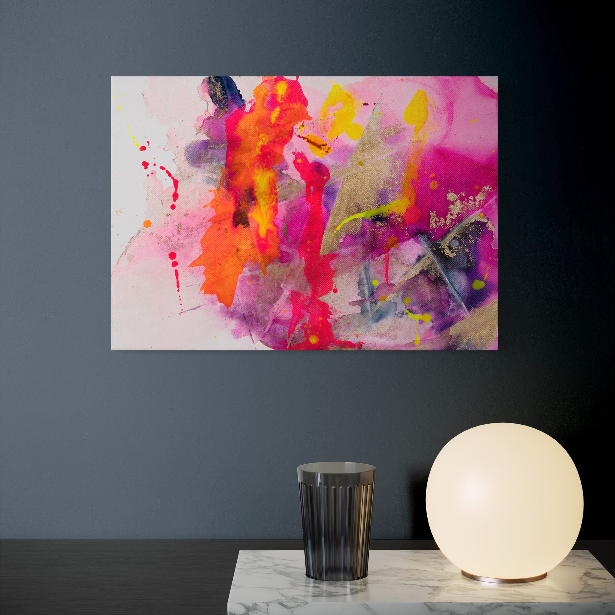 Beautiful Chaos Mini – Original Abstract Alcohol Ink Painting on Canvas