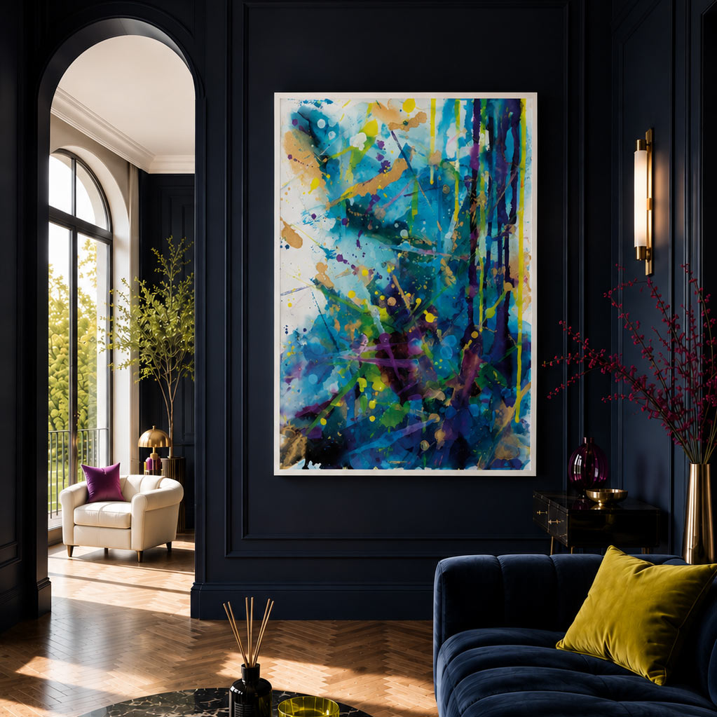 Channelling Chaos | Framed Canvas Print