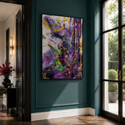 Channelling Chaos - Purple Edition | Framed Canvas Print