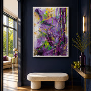 Channelling Chaos - Purple Edition | Framed Canvas Print