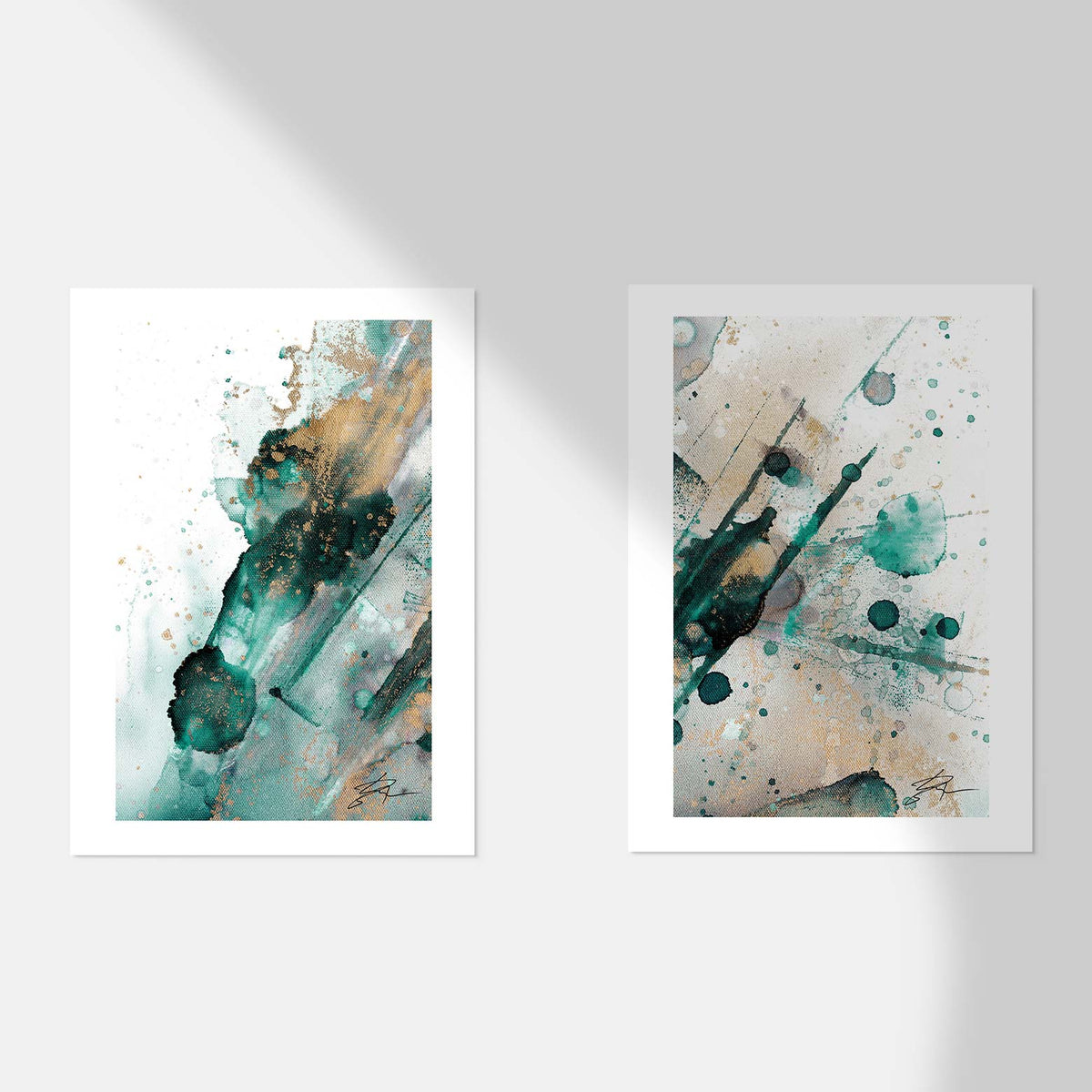 Light Magic – Green Edition Diptych | Fine Art Prints