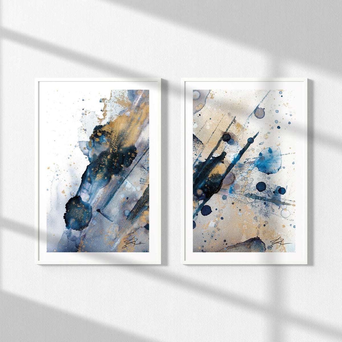Light Magic – Blue Edition Diptych | Fine Art Prints