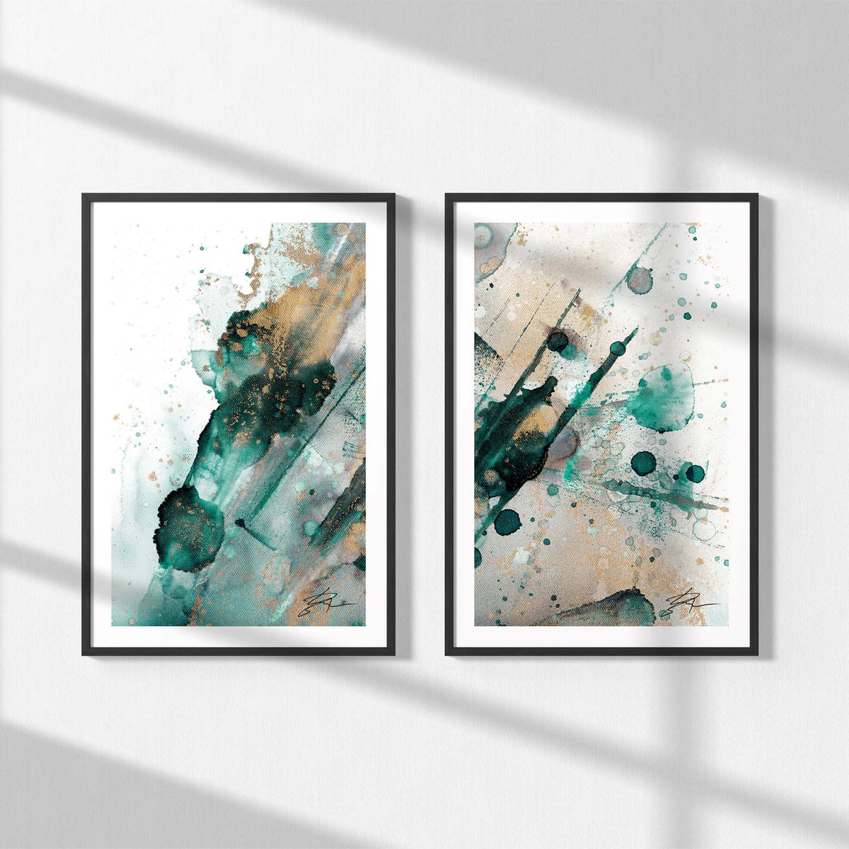 Light Magic – Green Edition Diptych | Fine Art Prints