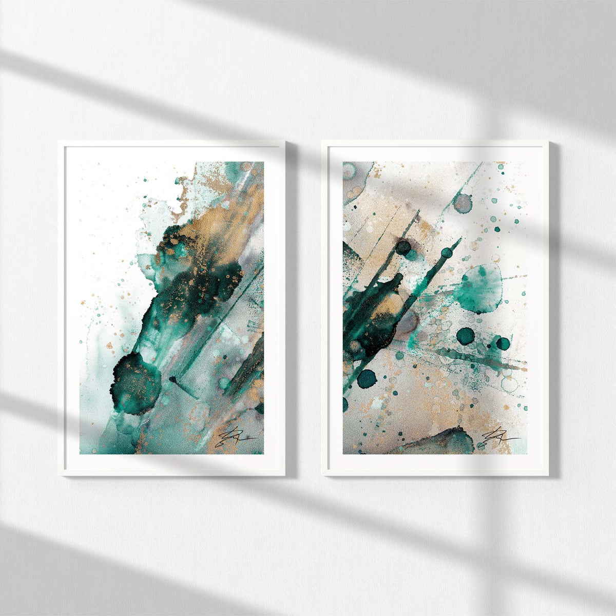 Light Magic – Green Edition Diptych | Fine Art Prints