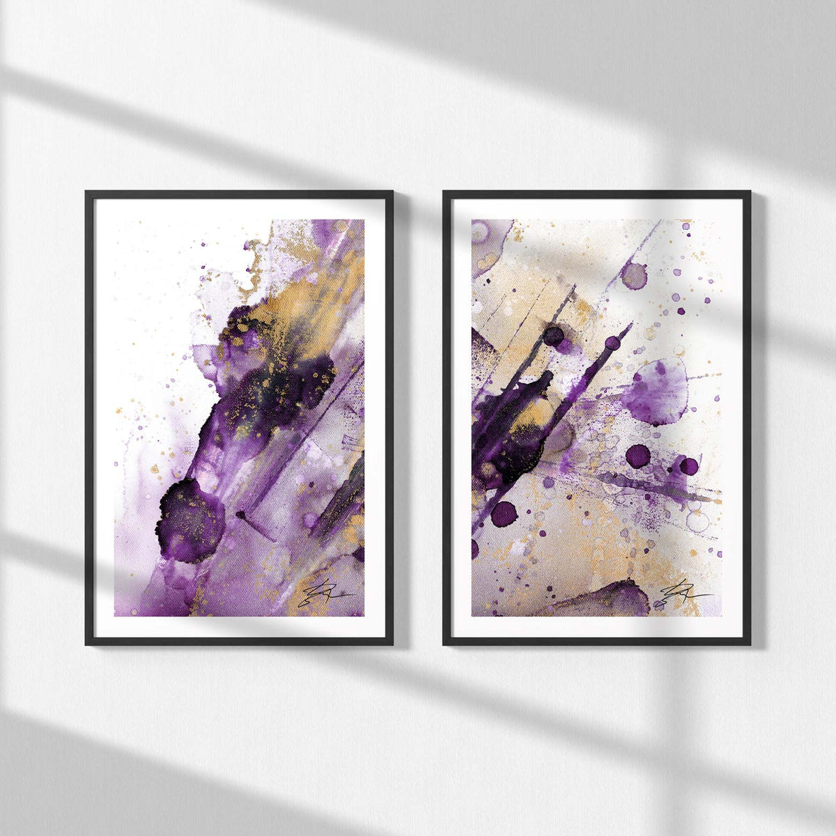 Light Magic – Purple Edition Diptych | Fine Art Prints