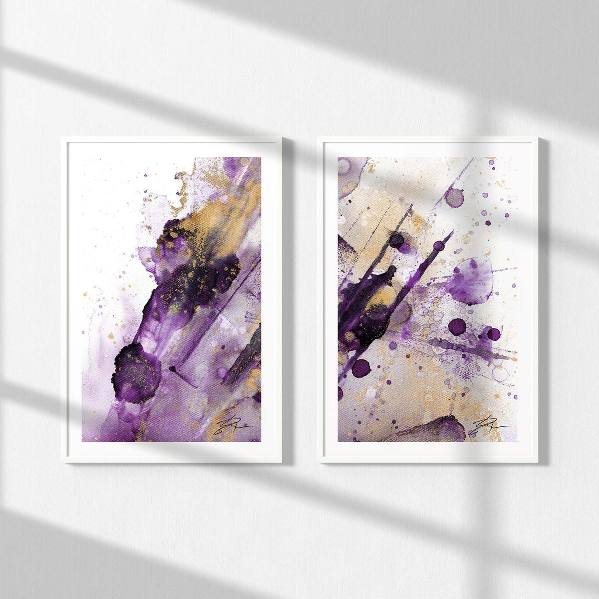 Light Magic – Purple Edition Diptych | Fine Art Prints