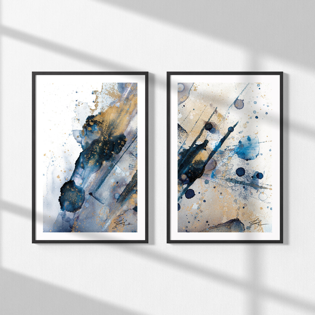 Light Magic – Blue Edition Diptych | Fine Art Prints