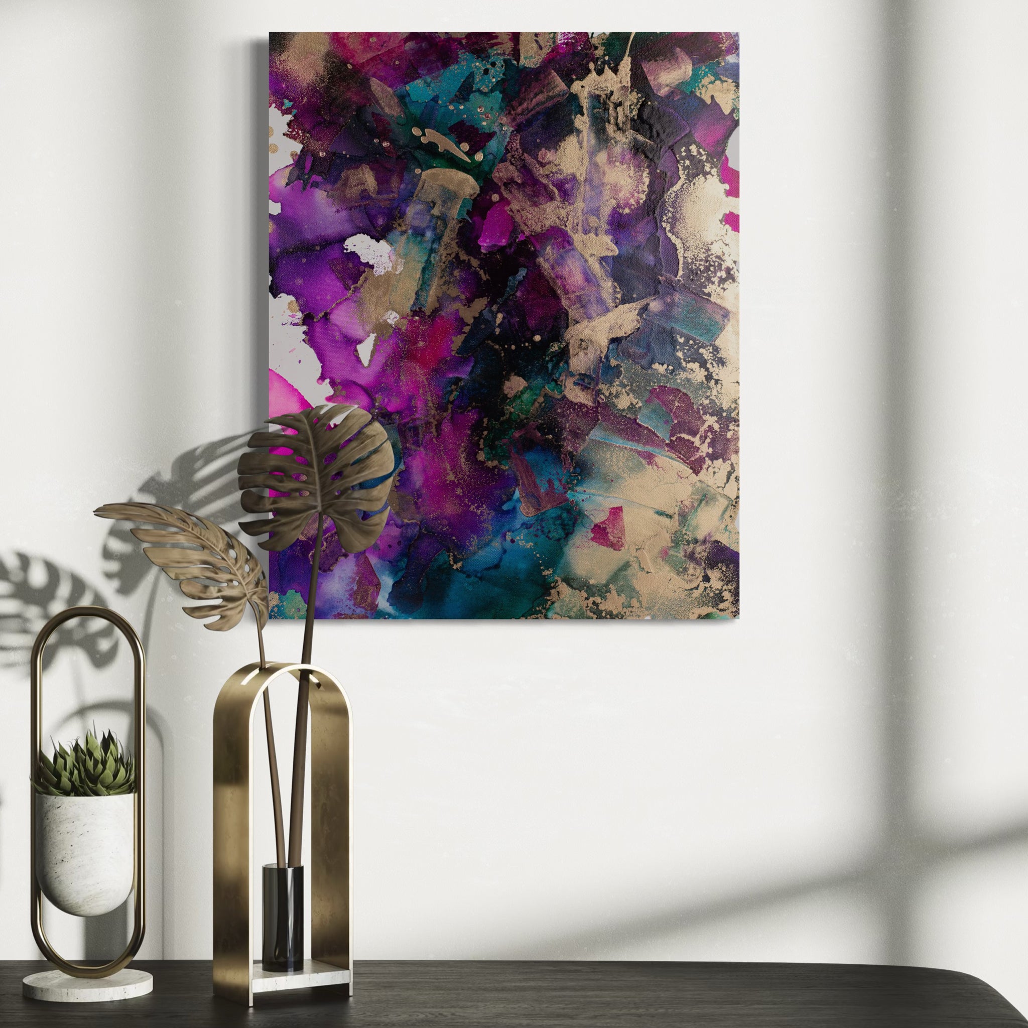 Luxuriance – Original Abstract Alcohol Ink Painting on Canvas