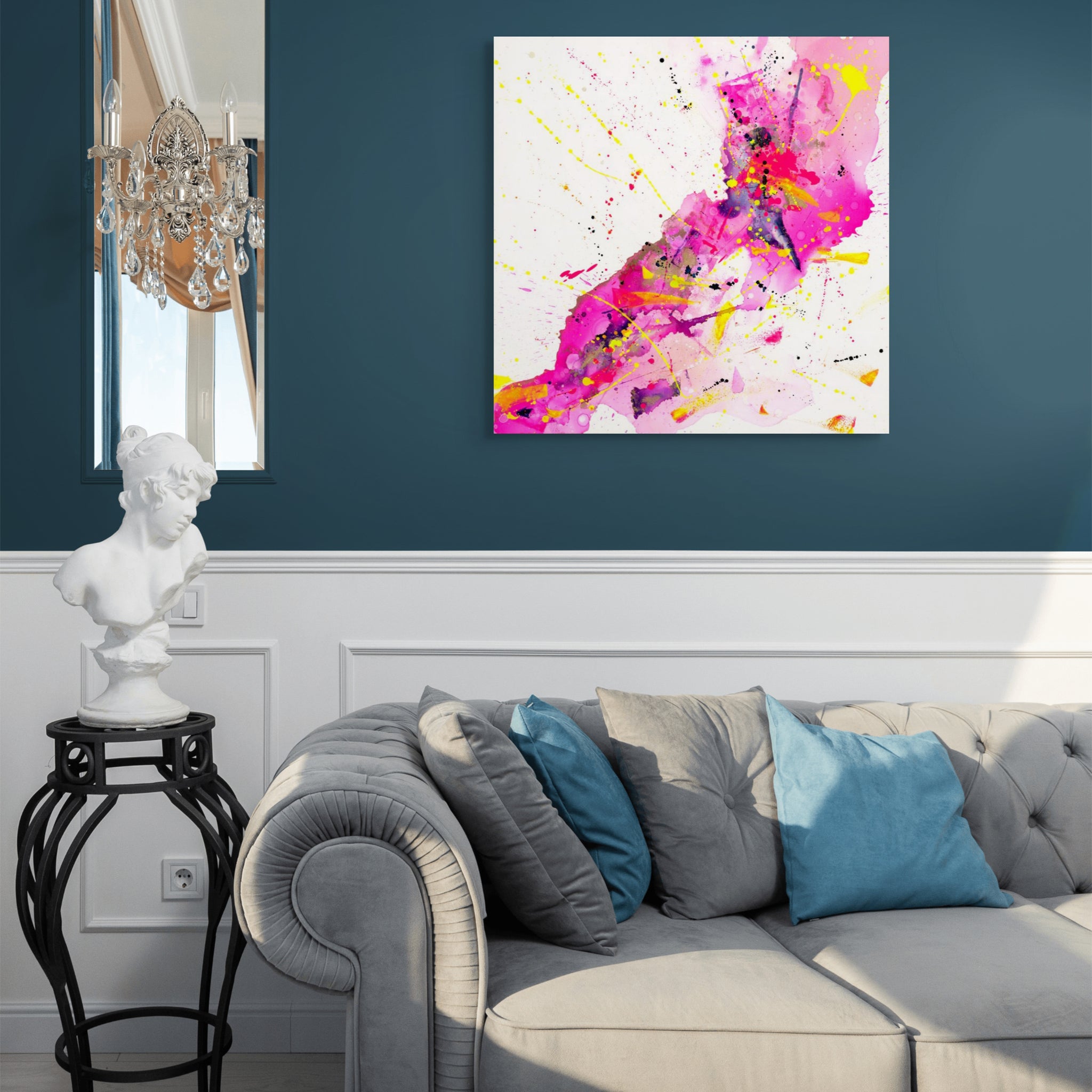 Beautiful Chaos II – Original Abstract Alcohol Ink Painting on Canvas