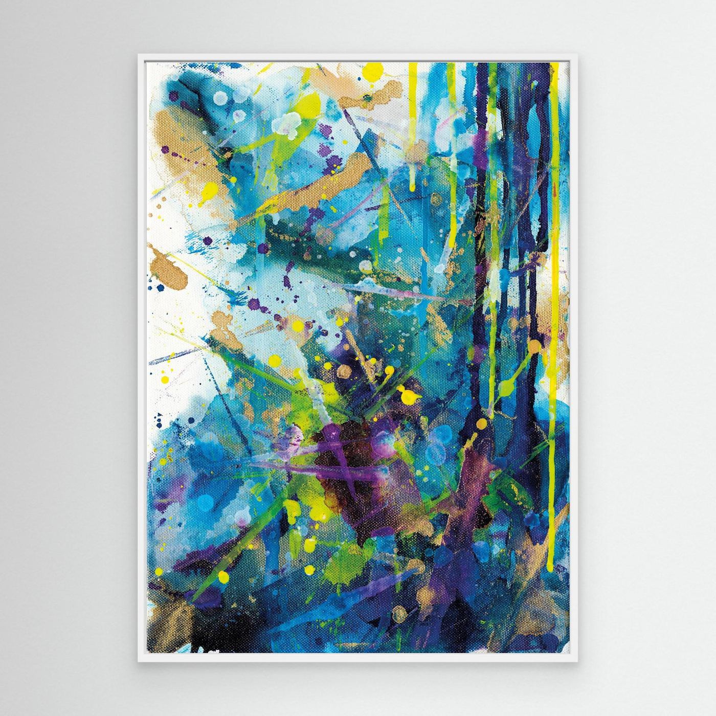 Channelling Chaos | Framed Canvas Print