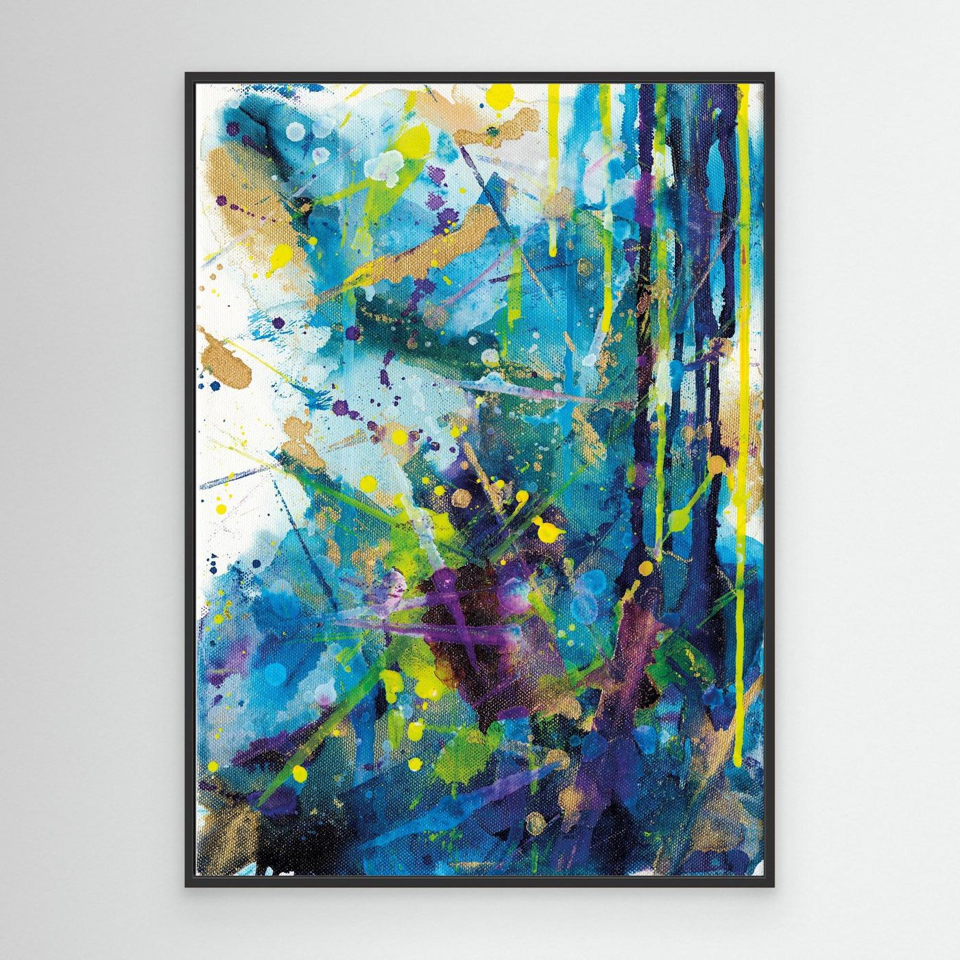 Channelling Chaos | Framed Canvas Print