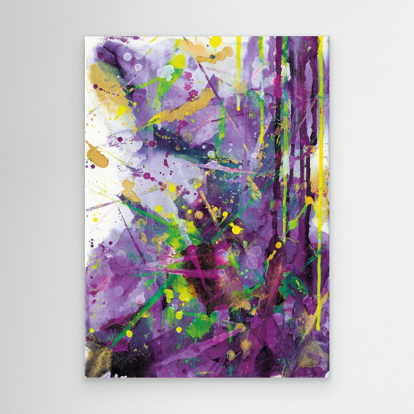 Channelling Chaos - Purple Edition | Framed Canvas Print