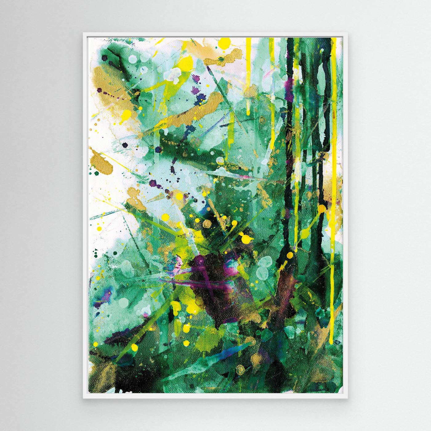 Channelling Chaos - Purple Edition | Framed Canvas Print - Copy