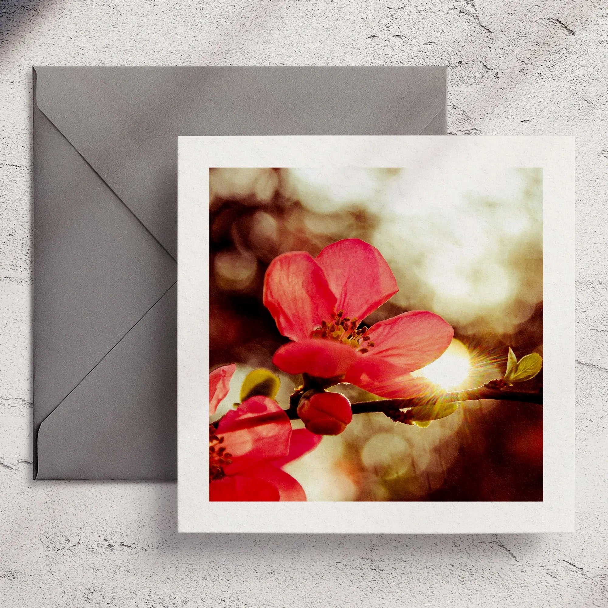 Red Blossom - Greeting Card