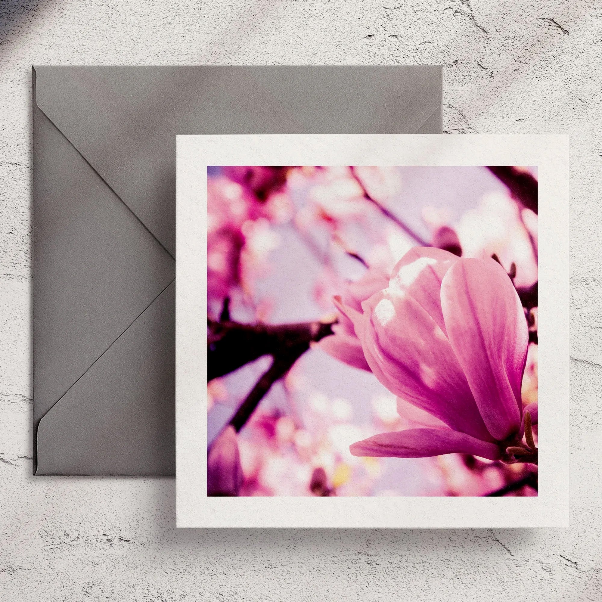 Purple Magnolia - Greeting Card
