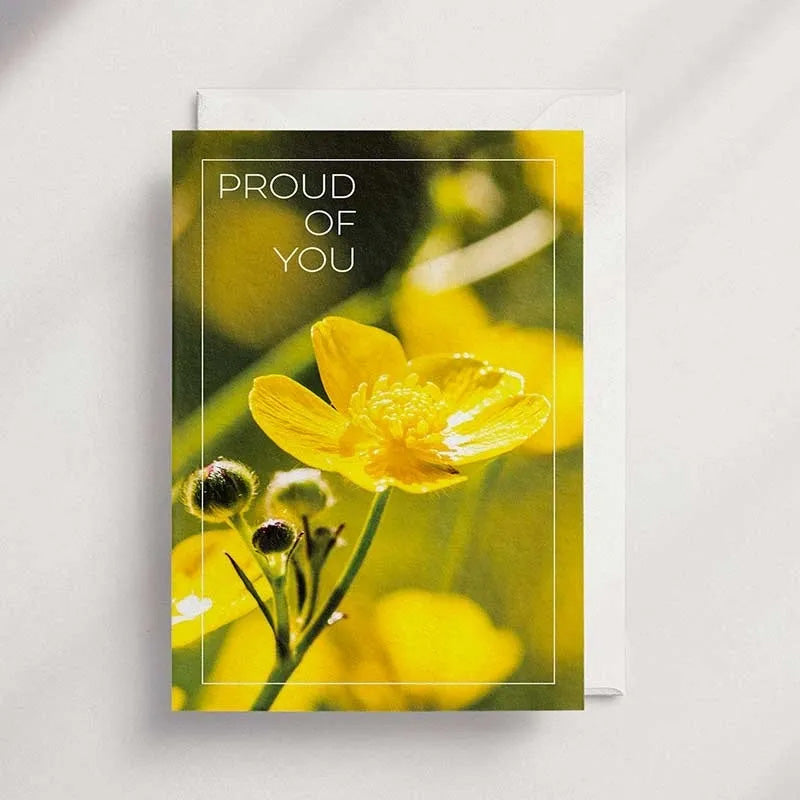 Proud Of You [FL09]- Floral Greeting Card