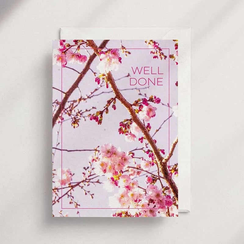 Well Done [FL10] - Floral Greeting Card
