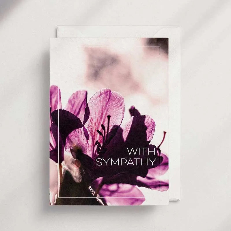 With Sympathy [FL25]- Floral Greeting Card